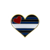 Leather Pride Heart Enamel Pin Pin PRIDE MODE